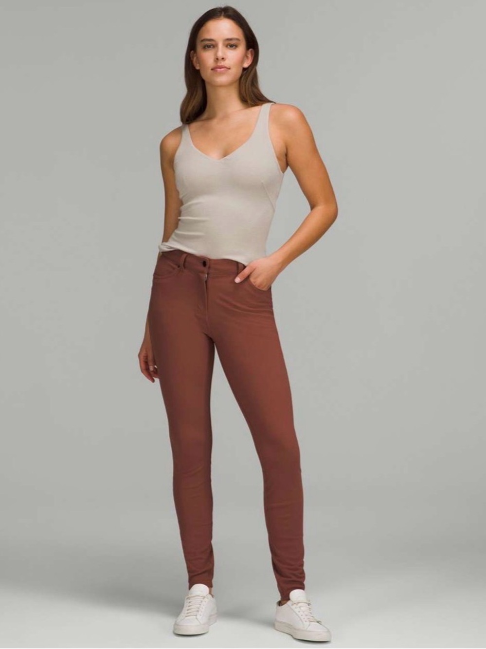 Lululemon City Sleek Slim-Fit 5 Pocket High-Rise Pant size 27